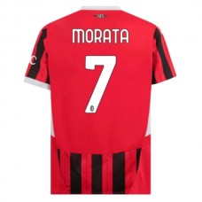 Fotbalové Dresy AC Milan Morata 7 Domácí 2024-25