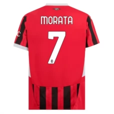 Fotbalové Dresy AC Milan Morata 7 Domácí 2024-25