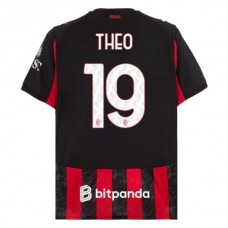 Fotbalové Dresy AC Milan Theo 19 Domácí 2025-26