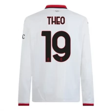 Fotbalové Dresy AC Milan Theo 19 Venkovní 2024-25 Dlouhý Rukáv