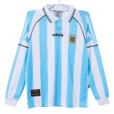 Fotbalové Dresy Argentina Domácí Retro 1996-97 Dlouhý Rukáv