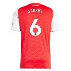 Fotbalové Dresy Arsenal Gabriel 6 Domácí 2025-26