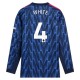 Fotbalové Dresy Arsenal White 4 Venkovní 2025-26 Dlouhý Rukáv