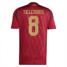 Fotbalové Dresy Belgie Tielemans 8 Domácí Euro 2024