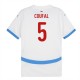 Fotbalové Dresy Česko Coufal 5 Venkovní Euro 2024