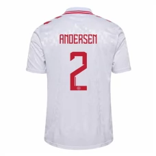 Fotbalové Dresy Dánsko Andersen 2 Venkovní Euro 2024