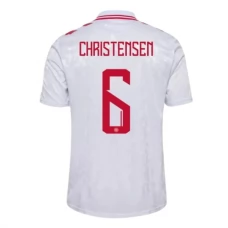 Fotbalové Dresy Dánsko Christensen 6 Venkovní Euro 2024