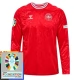 Fotbalové Dresy Dánsko Domácí Euro 2024 Dlouhý Rukáv Patch