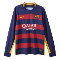 Fotbalové Dresy FC Barcelona Domácí Retro 2015-16 Dlouhý Rukáv