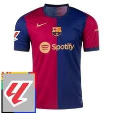 Fotbalové Dresy FC Barcelona Domácí With La Liga Patch 2024-25