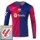Fotbalové Dresy FC Barcelona Domácí With La Liga Patch 2024-25 Dlouhý Rukáv