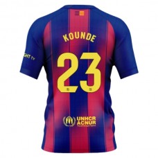 Fotbalové Dresy FC Barcelona Kounde 23 Domácí 2025-26