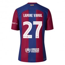 Fotbalové Dresy FC Barcelona Lamine Yamal 27 Domácí 2023-24