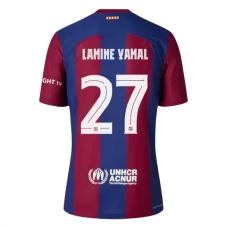 Fotbalové Dresy FC Barcelona Lamine Yamal 27 Domácí 2023-24