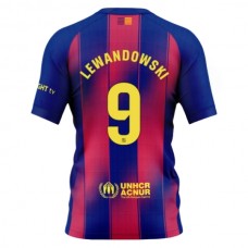 Fotbalové Dresy FC Barcelona Lewandowski 9 Domácí 2025-26