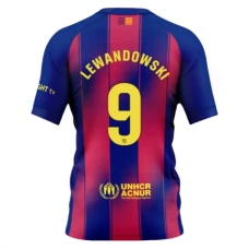 Fotbalové Dresy FC Barcelona Lewandowski 9 Domácí 2025-26
