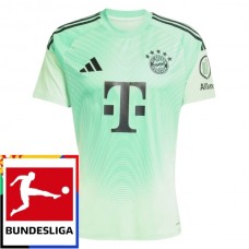 Fotbalové Dresy FC Bayern Mnichov Brankářské Domácí Bundesliga Patch 2025-26