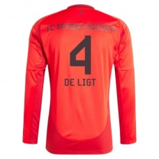 Fotbalové Dresy FC Bayern Mnichov De Ligt 4 Domácí 2024-25 Dlouhý Rukáv