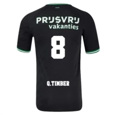 Fotbalové Dresy Feyenoord Q.Timber 8 Venkovní 2024-25