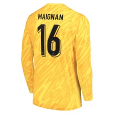 Fotbalové Dresy Francie Maignan 16 Brankářské Domácí Euro 2024 Dlouhý Rukáv