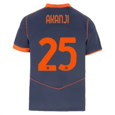 Fotbalové Dresy Inter Milan Akanji 25 Alternativní 2025-26