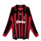 Fotbalové Dresy Komplet AC Milan Domácí Retro 2006-07 Dlouhý Rukáv