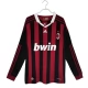 Fotbalové Dresy Komplet AC Milan Domácí Retro 2009-10 Dlouhý Rukáv