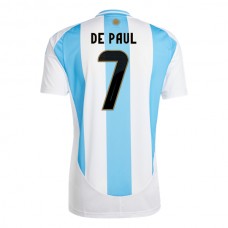 Fotbalové Dresy Komplet Argentina De Paul 7 Domácí Copa América 2024