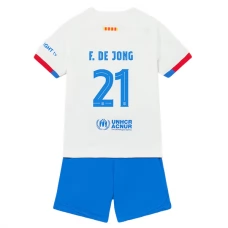Fotbalové Dresy Komplet FC Barcelona Dětské F.De Jong 21 Venkovní 2023-24