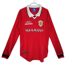 Fotbalové Dresy Komplet Manchester United Domácí Retro 1999-00 Dlouhý Rukáv