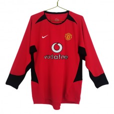 Fotbalové Dresy Komplet Manchester United Domácí Retro 2002-04 Dlouhý Rukáv