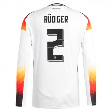 Fotbalové Dresy Komplet Německo Rüdiger 2 Domácí Euro 2024 Dlouhý Rukáv