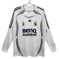Fotbalové Dresy Komplet Real Madrid Domácí Retro 2006-07 Dlouhý Rukáv