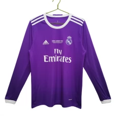 Fotbalové Dresy Komplet Real Madrid Venkovní Retro 2016-17 Dlouhý Rukáv