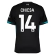 Fotbalové Dresy Liverpool Chiesa 14 Venkovní 2024-25