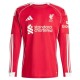 Fotbalové Dresy Liverpool Domácí 2025-26 Dlouhý Rukáv