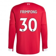 Fotbalové Dresy Liverpool Frimpong 30 Domácí 2025-26 Dlouhý Rukáv