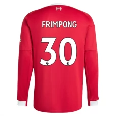Fotbalové Dresy Liverpool Frimpong 30 Domácí 2025-26 Dlouhý Rukáv