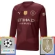 Fotbalové Dresy Manchester City Alternativní Champions League With Patch 2024-25 Dlouhý Rukáv