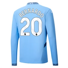 Fotbalové Dresy Manchester City Bernardo 20 Domácí 2024-25 Dlouhý Rukáv