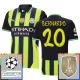 Fotbalové Dresy Manchester City Bernardo 20 Venkovní Champions League With Patch 2024-25