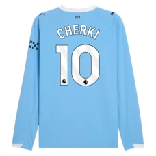 Fotbalové Dresy Manchester City Cherki 10 Domácí 2025-26 Dlouhý Rukáv