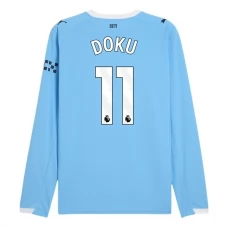 Fotbalové Dresy Manchester City Doku 11 Domácí 2025-26 Dlouhý Rukáv