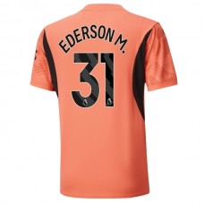 Fotbalové Dresy Manchester City Ederson M. 31 Brankářské Venkovní 2024-25