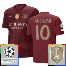 Fotbalové Dresy Manchester City Grealish 10 Alternativní Champions League With Patch 2024-25