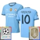 Fotbalové Dresy Manchester City Grealish 10 Domácí Champions League With Patch 2024-25