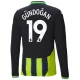 Fotbalové Dresy Manchester City Gündoğan 19 Venkovní 2024-25 Dlouhý Rukáv