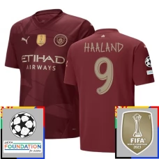 Fotbalové Dresy Manchester City Haaland 9 Alternativní Champions League With Patch 2024-25