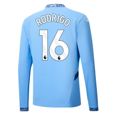 Fotbalové Dresy Manchester City Rodrigo 16 Domácí 2024-25 Dlouhý Rukáv