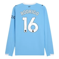 Fotbalové Dresy Manchester City Rodrigo 16 Domácí 2025-26 Dlouhý Rukáv